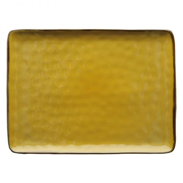 VASSOIO RETTANGOLARE 36X26,5CM LINEA "CONCERTO" OCRA