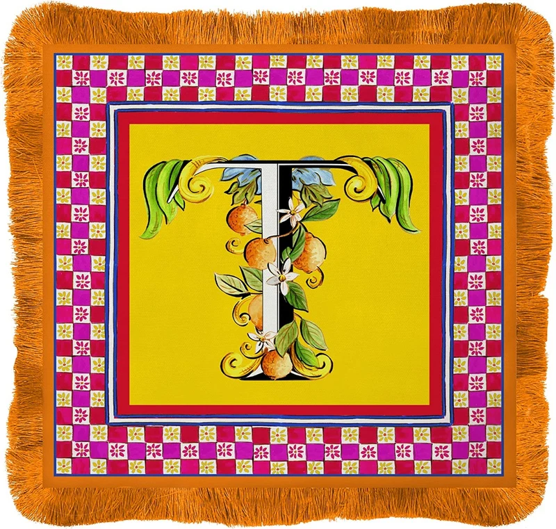 TOVAGLIETTA AMERICANA "T" 38X38 CM - ORTIGIA