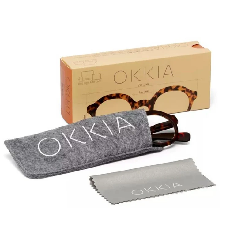 OCCHIALE DA LETTURA MODELLO LAURO COLORE CLASSIC HAVANA GRAD. +2.00 OKKIA