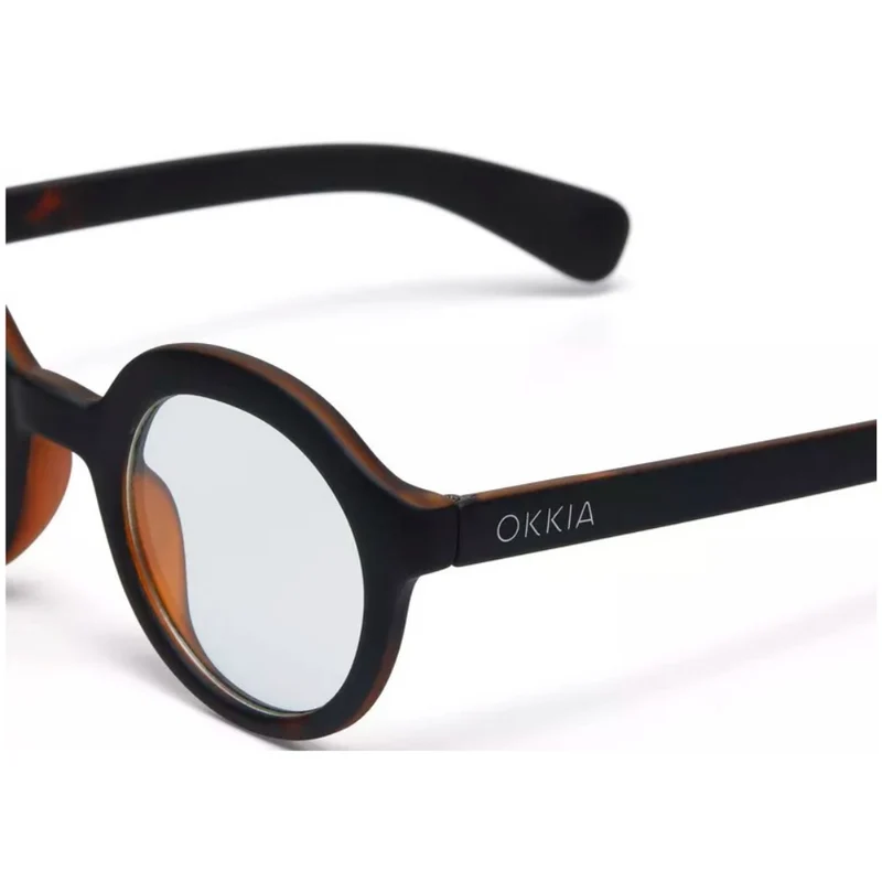 OCCHIALE DA LETTURA MODELLO LAURO COLORE BLACK HAVANA GRAD. +1.00 OKKIA