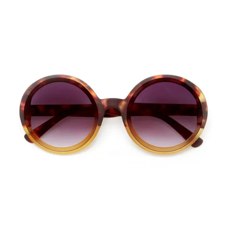 OCCHIALE DA SOLE PREMIUM TONDO - MONICA ROUND HAVANA YELLOW