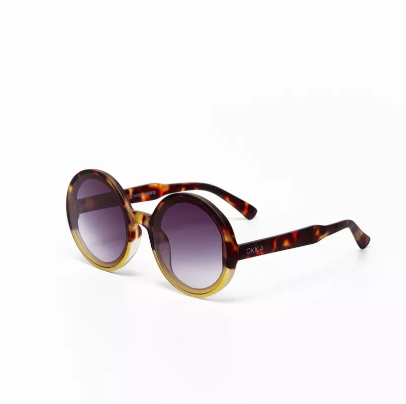 OCCHIALE DA SOLE PREMIUM TONDO - MONICA ROUND HAVANA YELLOW