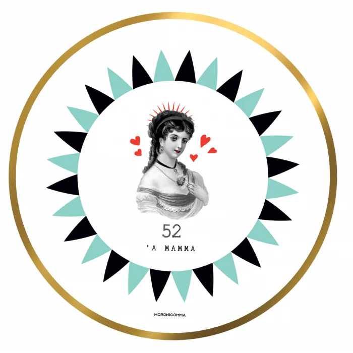 TOVAGLIETTA LA SMORFIA NAPOLETANA 52 A' MAMMA DIAM.39CM
