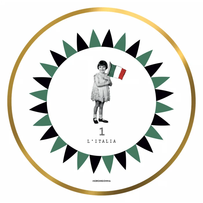 TOVAGLIETTA LA SMORFIA NAPOLETANA 1 L'ITALIA DIAM.39CM