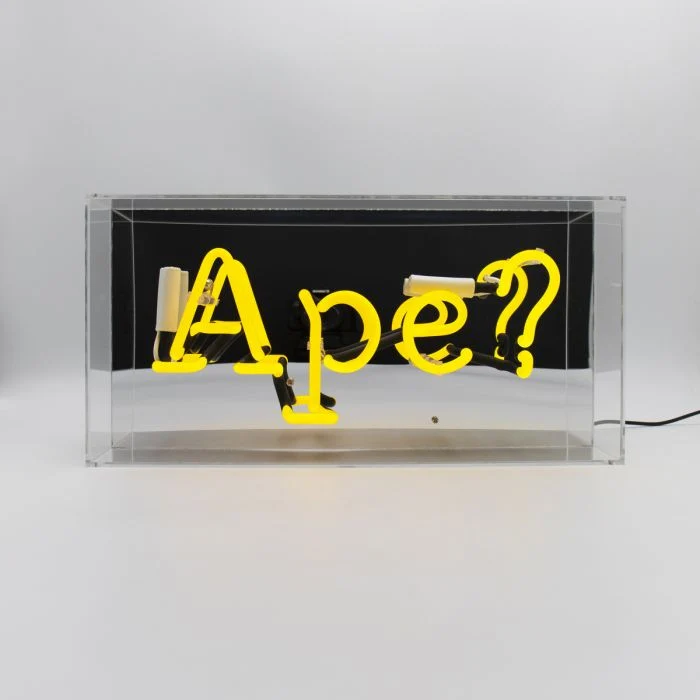 INSEGNA LUMINOSA NEON SCRITTA APE?