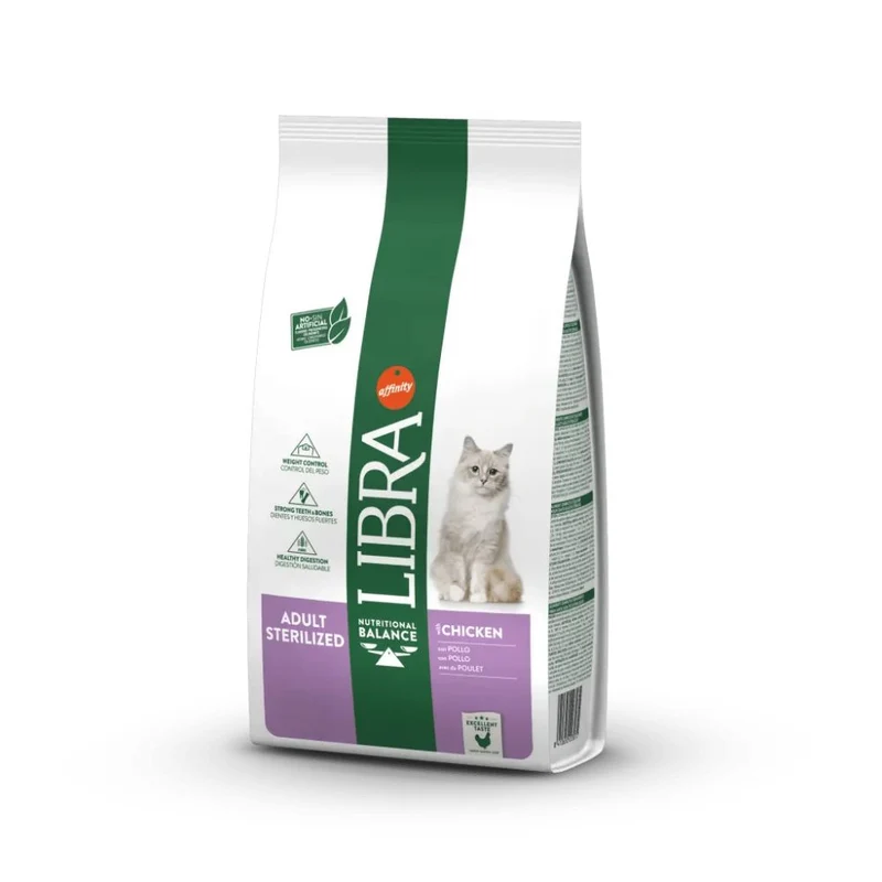 CROCCHETTE GATTO LIBRA CAT STERILIZED ADULT CHICKEN 8KG