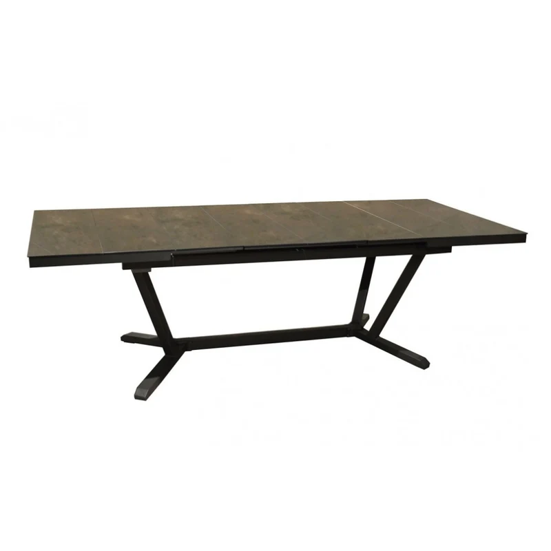 TAVOLO VITA ALLUNGABILE IN CERAMICA KEDRA 180/240X100CM GRAFITE