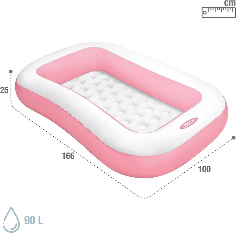 PISCINA RETTANGOLARE GONFIABILE 166X100X25CM