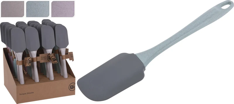 SPATOLA DA CUCINA IN SILICONE 25CM COLORE ASSORTITO