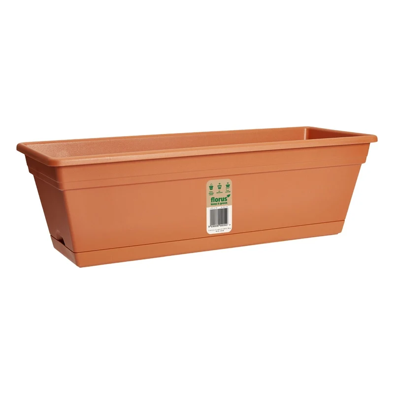 FIORIERA MEDITERRAN BALCONY TROUGH 60CM TERRACOTTA