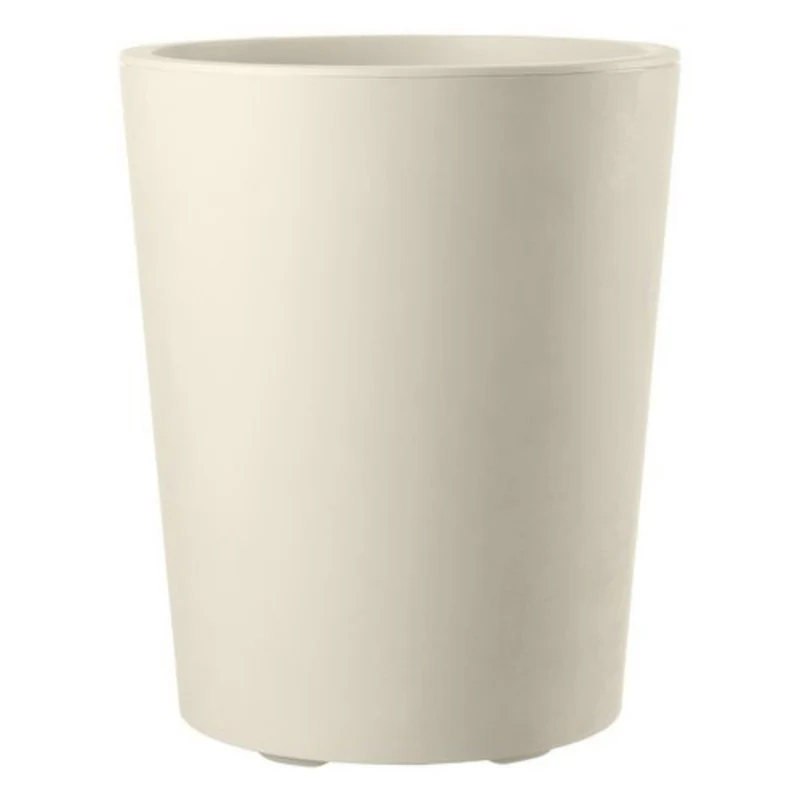 VASO TONDO MILLENNIUM H 53 BIANCO PERLA
