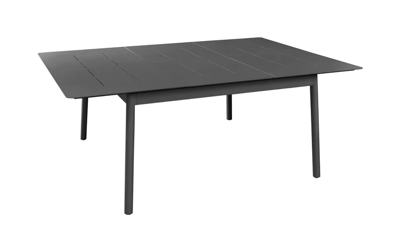 OFFERTA TAVOLO DUBLINO ALLUNGABILE 140/200X140 GRAFITE +8 POLTRONE DELIA GRAFITE/ROSSO