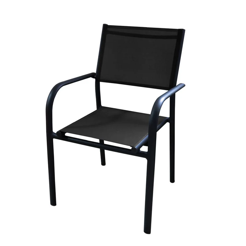 OFFERTA TAVOLO BELMAR ALLUNGABILE 100X160/240CM ANTRACITE +4 POLTRONE DUCA GRAFITE/NERO