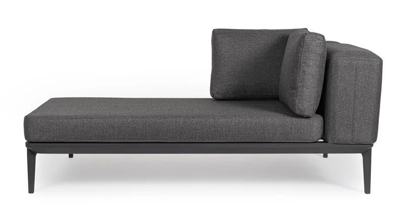 2 DIVANI 2 POSTI LOUNGE MATRIX ANTRACITE + 2 TAVOLINI MATRIX 99X99CM