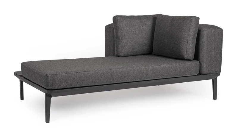 2 DIVANI 2 POSTI LOUNGE MATRIX ANTRACITE + 2 TAVOLINI MATRIX 99X99CM
