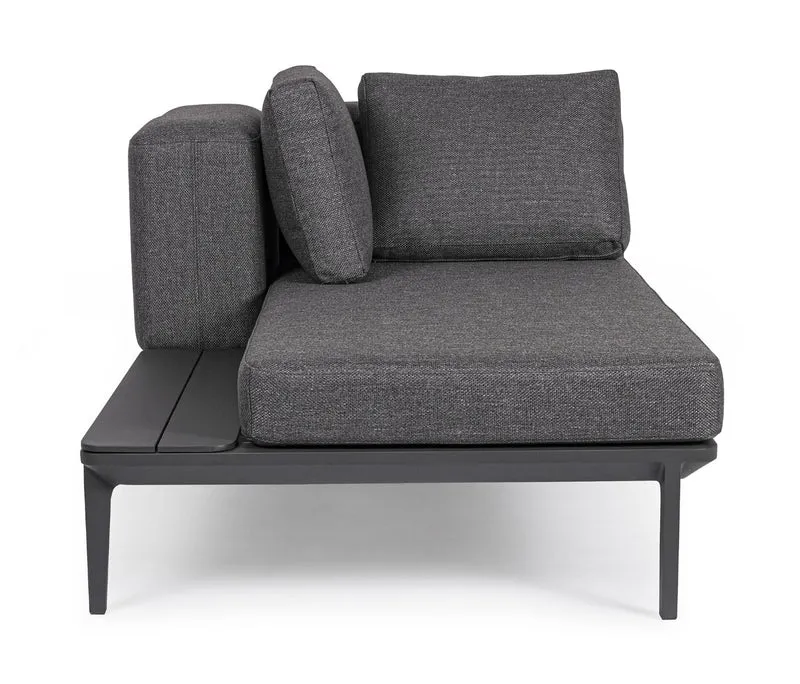 2 DIVANI 2 POSTI LOUNGE MATRIX ANTRACITE + 2 TAVOLINI MATRIX 99X99CM