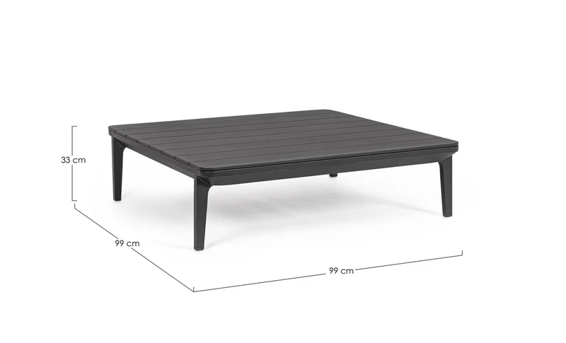 2 DIVANI 2 POSTI LOUNGE MATRIX ANTRACITE + 2 TAVOLINI MATRIX 99X99CM
