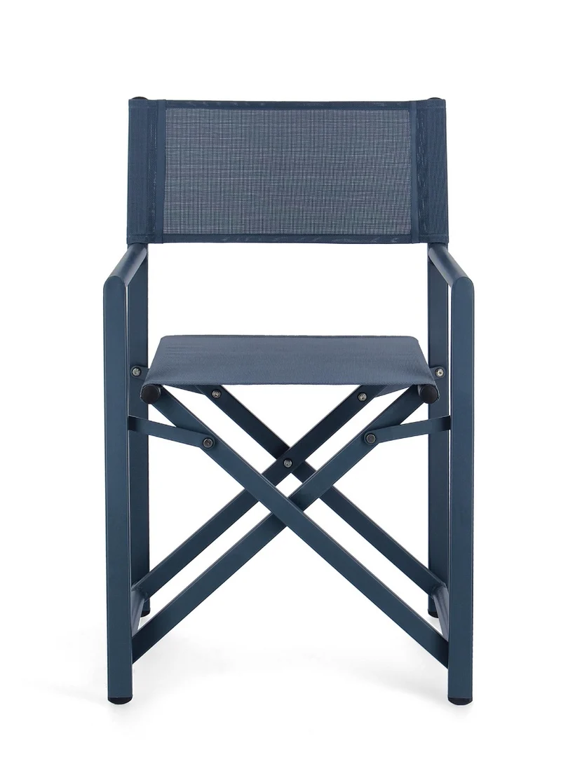 SEDIA REGISTA TAYLOR IN ALLUMINIO PIEGHEVOLE BLU NAVY