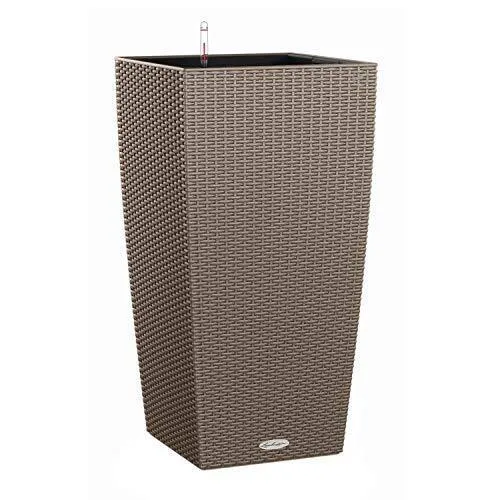VASO CUBICO COTTAGE 40X40X75 BEIGE