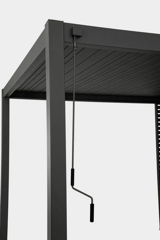 GAZEBO PERGOLA BIOCLIMATICA OCEAN 3.6X7.2 ANTRACITE