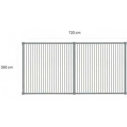 GAZEBO PERGOLA BIOCLIMATICA OCEAN 3.6X7.2 ANTRACITE