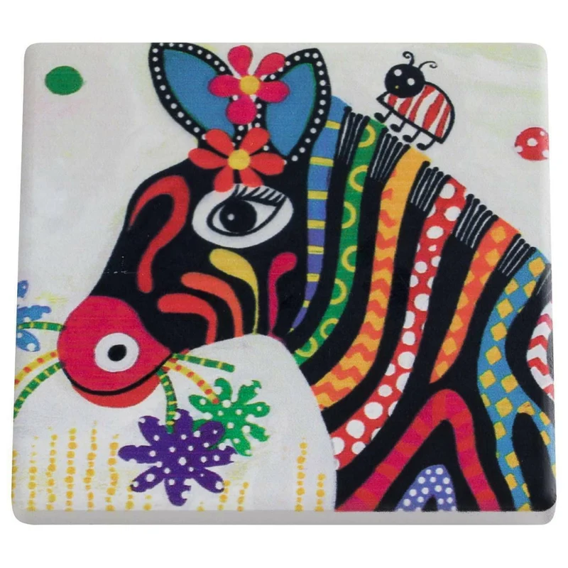 SOTTOBICCHIERE SMILE STYLE ZEBRA 9CM