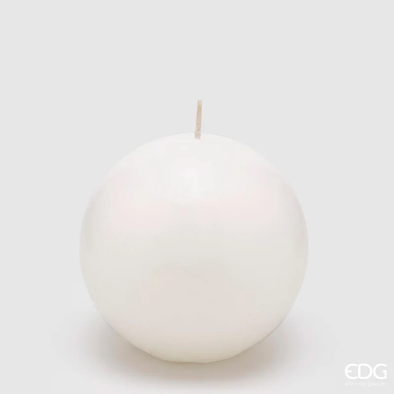 CANDELA SFERA D.10 BIANCO EDG