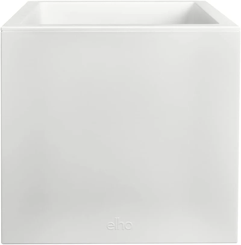 VASO VIVO NEXT SQUARE 30CM BIANCO