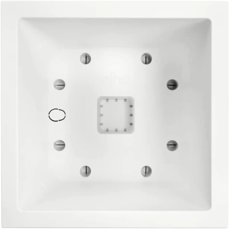 VASO VIVO NEXT SQUARE 30CM BIANCO