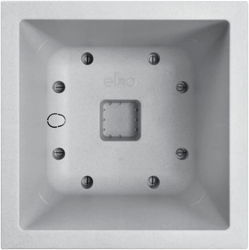 VASO VIVO NEXT SQUARE 40CM LIVING CONCRETE GRIGIO CHIARO