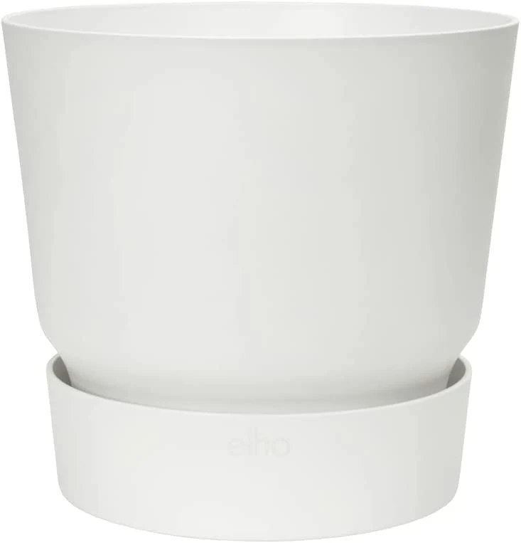 VASO GREENVILLE ROUND 18CM WHITE