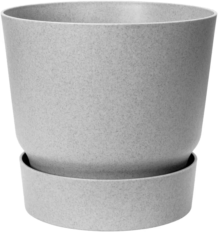 VASO GREENVILLE ROUND 18CM LIVING CONCRETE