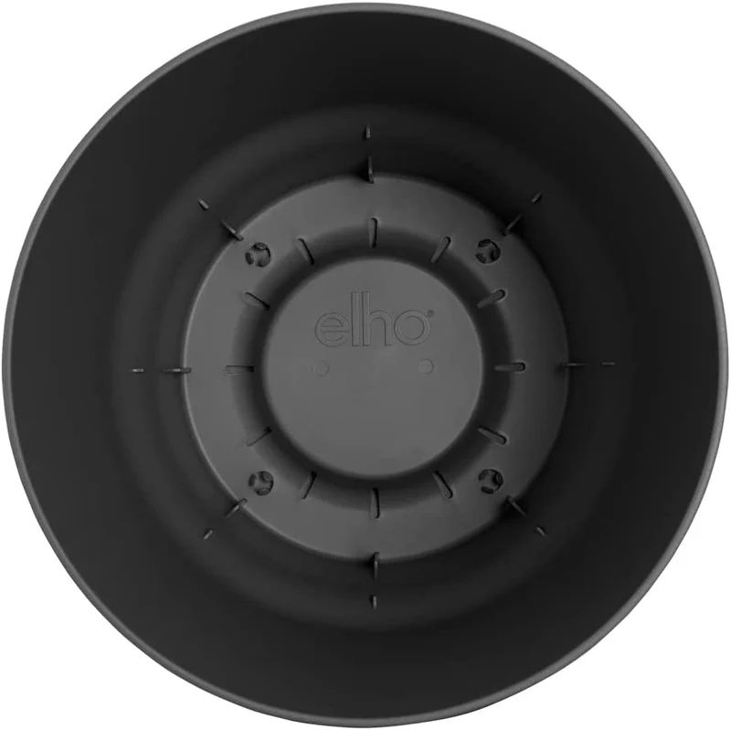 VASO GREENVILLE ROUND 18CM LIVING BLACK