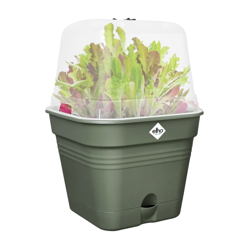 VASO DA COLTURA GREEN BASICS GROWPOT SQUARE ALLIN1 20CM LEAF GREEN