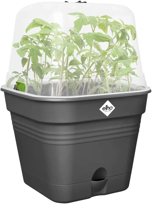 VASO DA COLTURA GREEN BASICS GROWPOT SQUARE ALLIN1 20CM LIVING BLACK