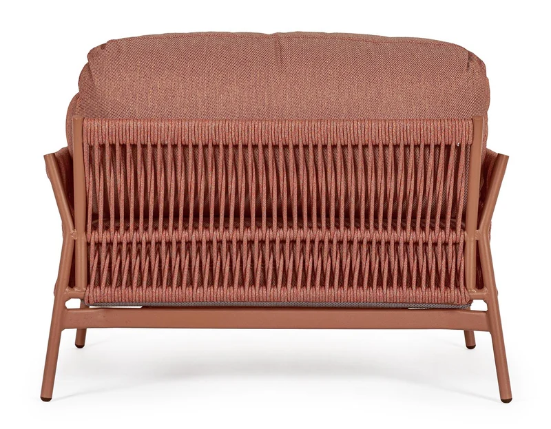 POLTRONA PARDIS CON CUSCINI TERRACOTTA