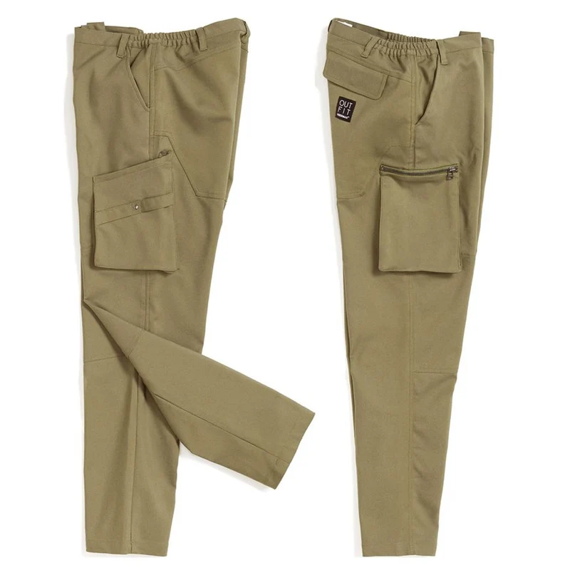 PANTALONE DONNA VERDE OLIVA TG.L FARNIA