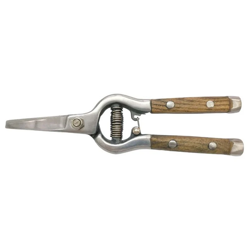 FORBICE PER FIORI CON MANICO IN LEGNO 20,5CM