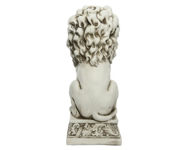 STATUA LEONE BIANCO H61CM