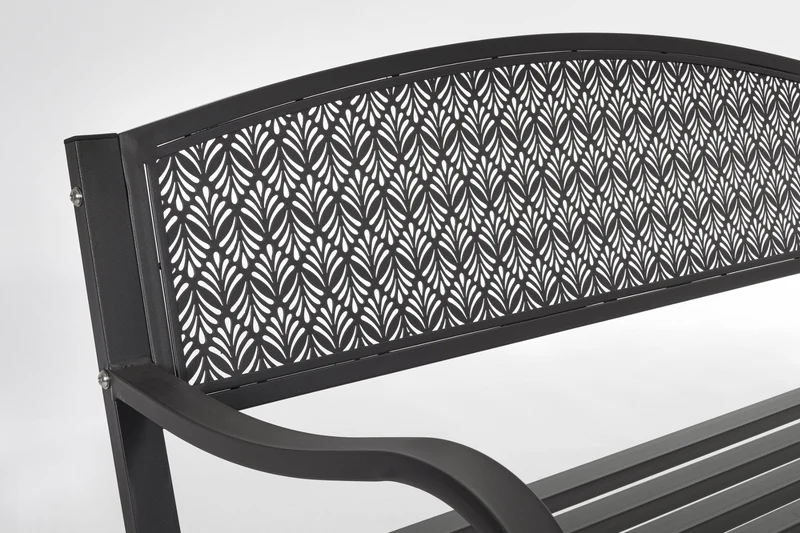 PANCA LIZETTE ANTRACITE 123X55XH84CM
