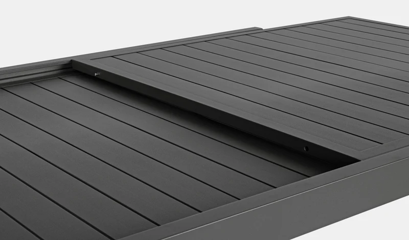 TAVOLO ALLUNGABILE HILDE 200-300X100 CM ANTRACITE