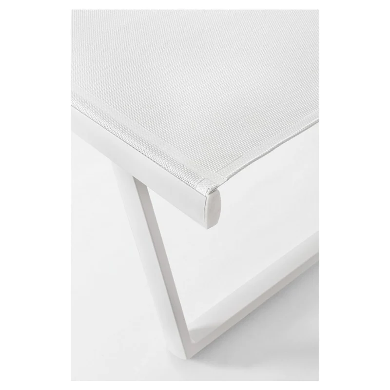 LETTINO PRENDISOLE RECLINABILE CON RUOTE TAYLOR BIANCO