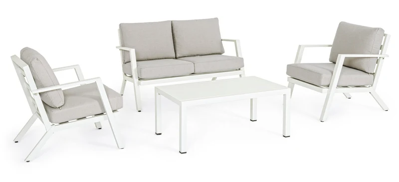 SALOTTO DA GIARDINO HARLEY BIANCO