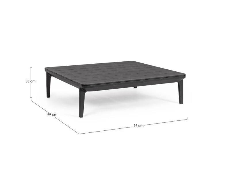 TAVOLINO MATRIX 99X99CM ANTRACITE