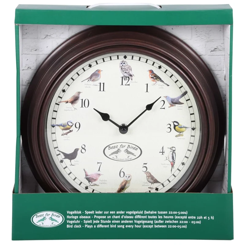 OROLOGIO CON SUONO UCCELLINI 30CM