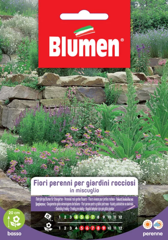 SEMI DI FIORI PERENNI PER GIARDINI ROCCIOSI MIX
