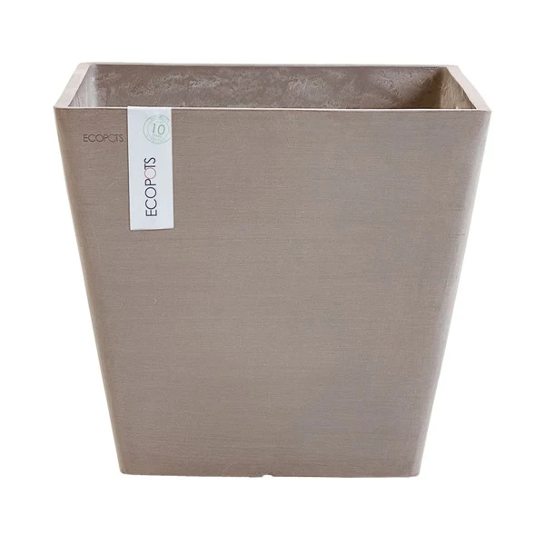 VASO QUADRATO ROTTERDAM TORTORA 40X40XH36CM