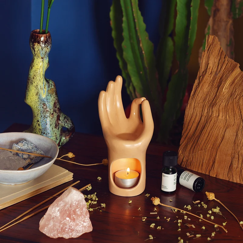BRUCIATORE DI INCENSO/ESSENZE MEDITATION HAND