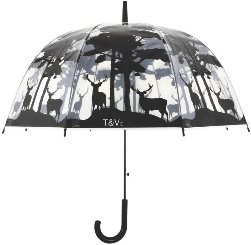OMBRELLO TRASPARENTE FANTASIA FORESTA 80CM