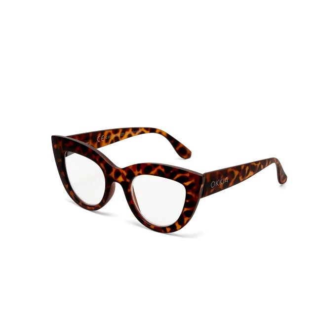 OCCHIALE MODELLO GATTO BIG FRAME TARTARUGA GRADAZ. 2.50